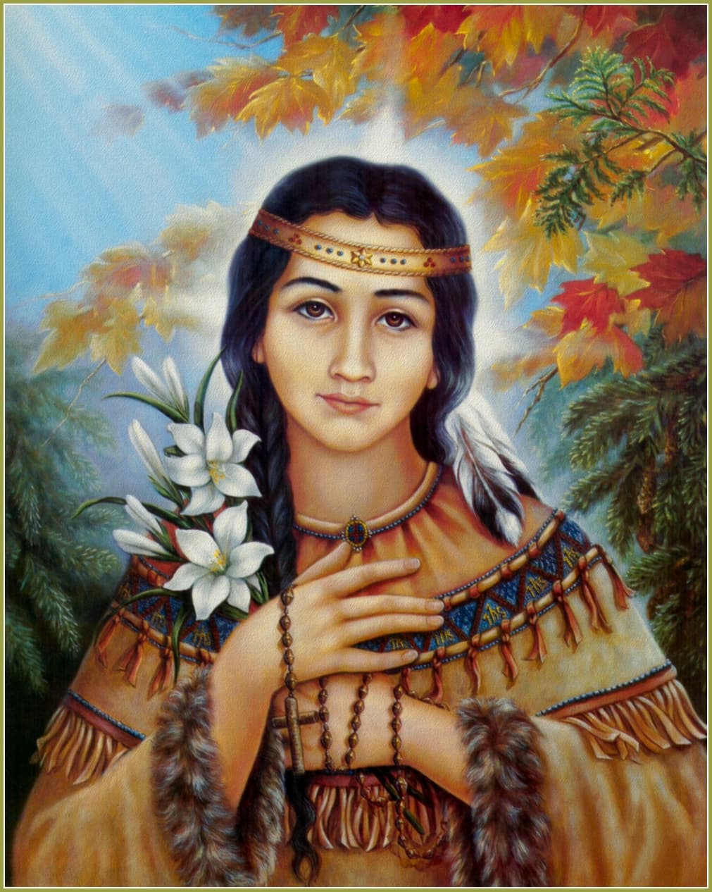 Saint Kateri Tekakwitha, Algonquin-Mohawk saint